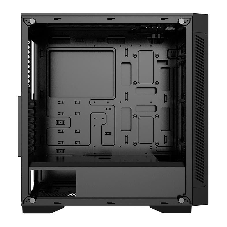 Gabinete DeepCool Matrexx 55 V3 ADD-RGB 3x120mm Vidro Temp Preto, DP-ATX-MATREXX55V3-AR-3F