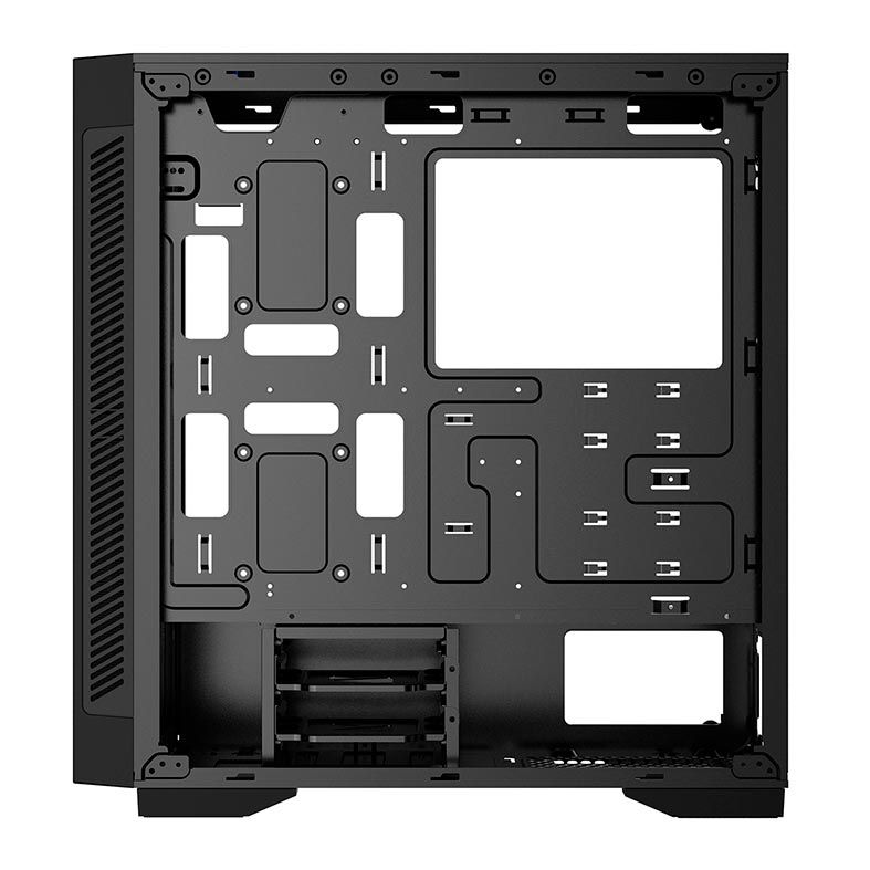 Gabinete DeepCool Matrexx 55 V3 ADD-RGB 3x120mm Vidro Temp Preto, DP-ATX-MATREXX55V3-AR-3F