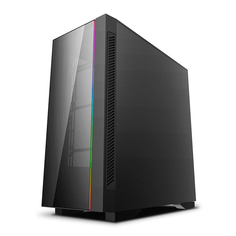 Gabinete DeepCool Matrexx 55 V3 ADD-RGB 3x120mm Vidro Temp Preto, DP-ATX-MATREXX55V3-AR-3F
