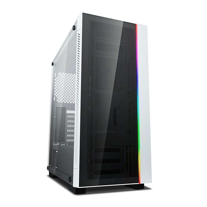 Gabinete DeepCool Matrexx 55 V3 ADD-RGB Vidro Temp Branco, DP-ATX-MATREXX55V3-AR-WH