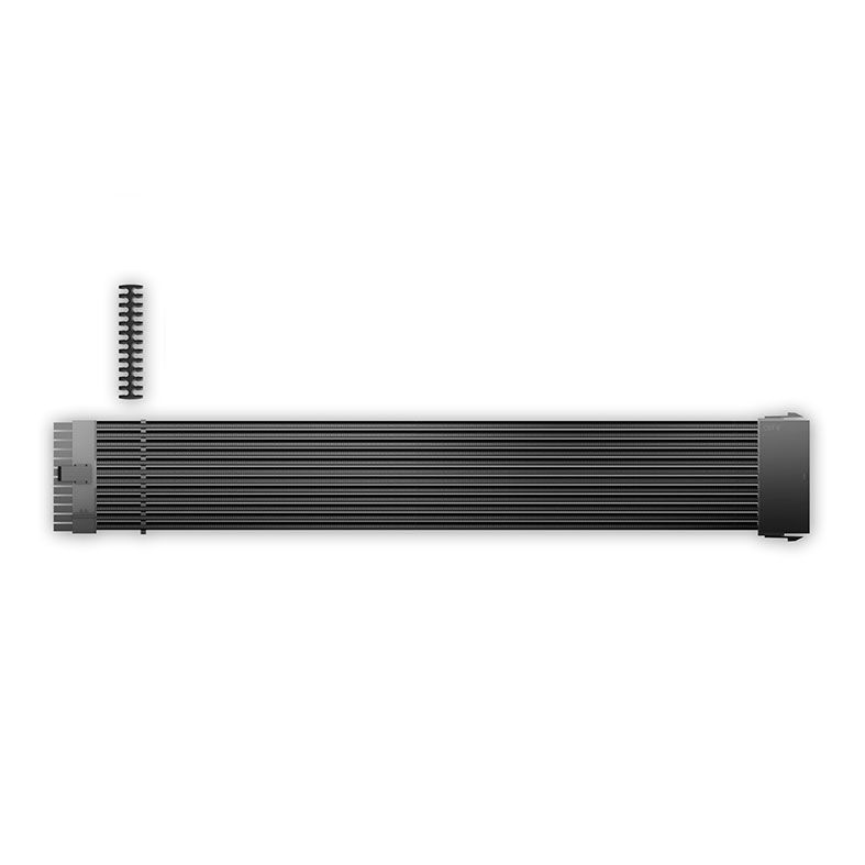 Cabo Sleeved DeepCool 24 Pinos 30cm Preto, DP-EC300-24P-BK