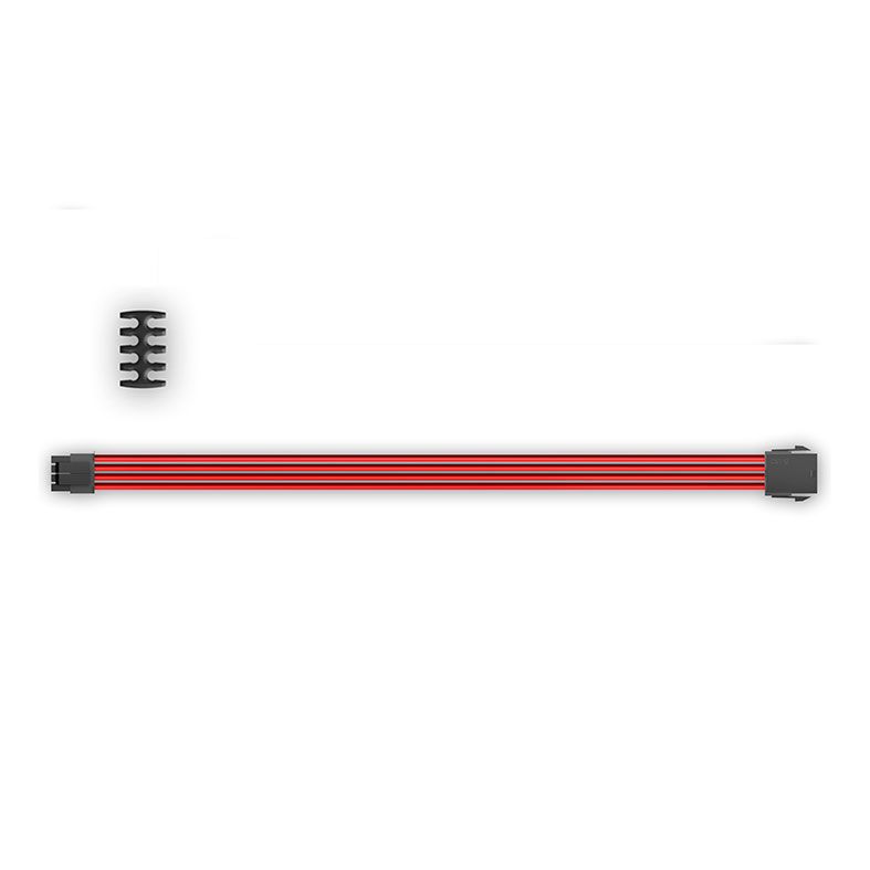 Cabo Sleeved DeepCool 8 Pinos 30cm Vermelho, DP-EC300-CPU8P-RD