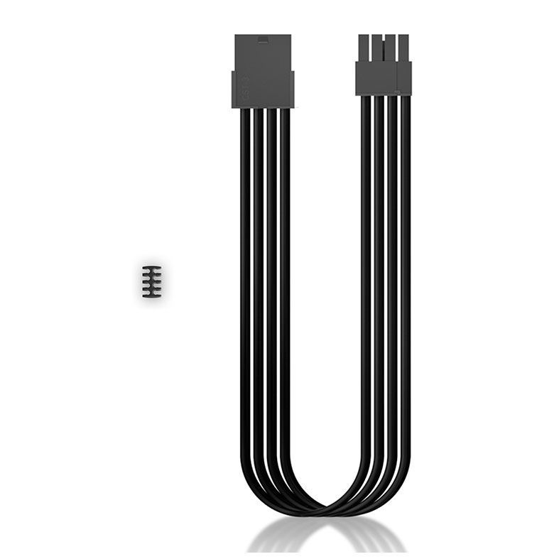 Cabo Sleeved DeepCool PCI-E 30cm Preto, DP-EC300-PCI-E-BK