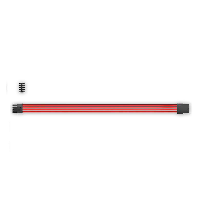 Cabo Sleeved DeepCool PCI-E 30cm Vermelho, DP-EC300-PCI-E-RD
