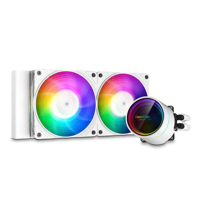 Water Cooler DeepCool Castle 240EX A-RGB, 240mm, Branco, DP-GS-H12W-CSL240EX-AR-WH