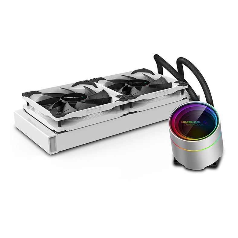 Water Cooler GamerStorm DeepCool Castle 240 EX WHITE, DP-GS-H12W-CSL240EXWH