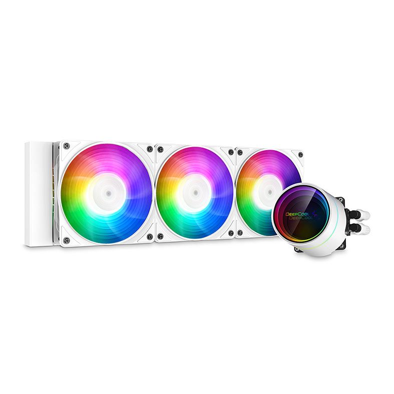 Water Cooler DeepCool Castle 360EX A-RGB, 360mm, Branco, DP-GS-H12W-CSL360EX-AR-WH