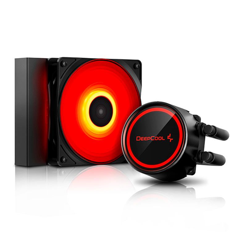 Water Cooler DeepCool Gammax L120T Led Vermelho, DP-H12RF-GL120TR