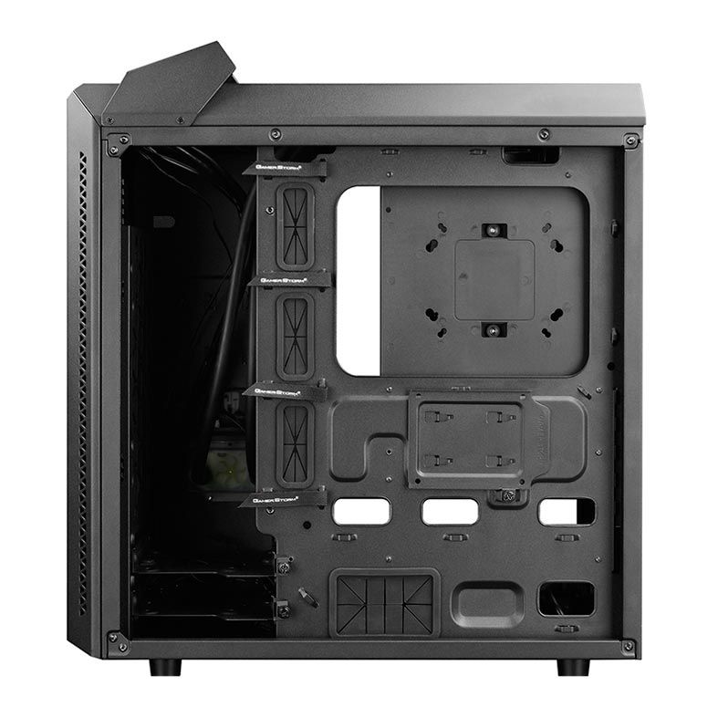 Gabinete Deepcool Baronkase Liquid Preto RGB, DP-MATX-BNKSBK-LQD