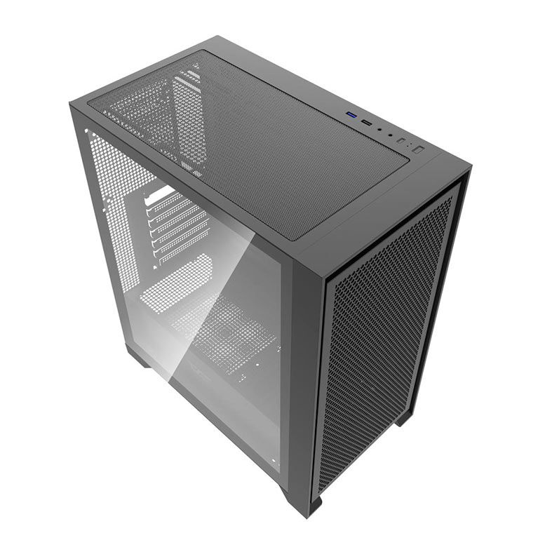 Gabinete Gamer Aigo Darkflash DRX70 Mesh, Mid-Tower, Lateral de Vidro, Preto, DRX70MESH-BK
