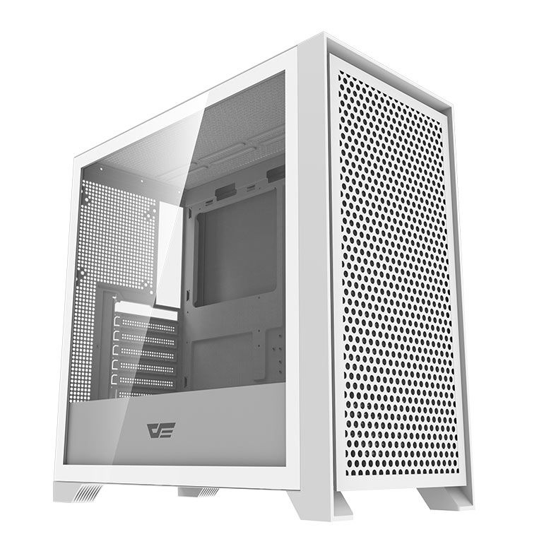 Gabinete Gamer Aigo Darkflash DRX90 Mesh, Mid-Tower, Lateral De Vidro, Branco, DRX90-MESH-WH