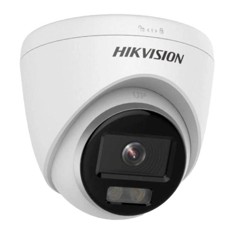 Camera Externa e Interna Hikvision Dome, ColorVu, Full HD, Branco, DS-2CE70DF0T-PF