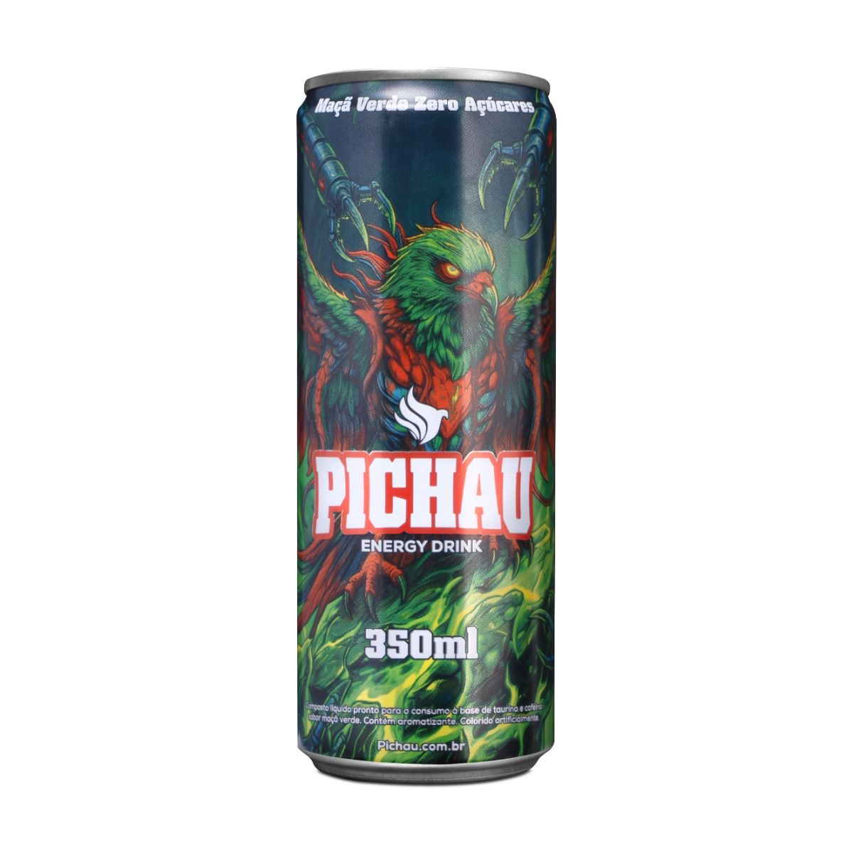 Pack Energetico Pichau Maca Verde Zero, 350ml, Com 3 unidades