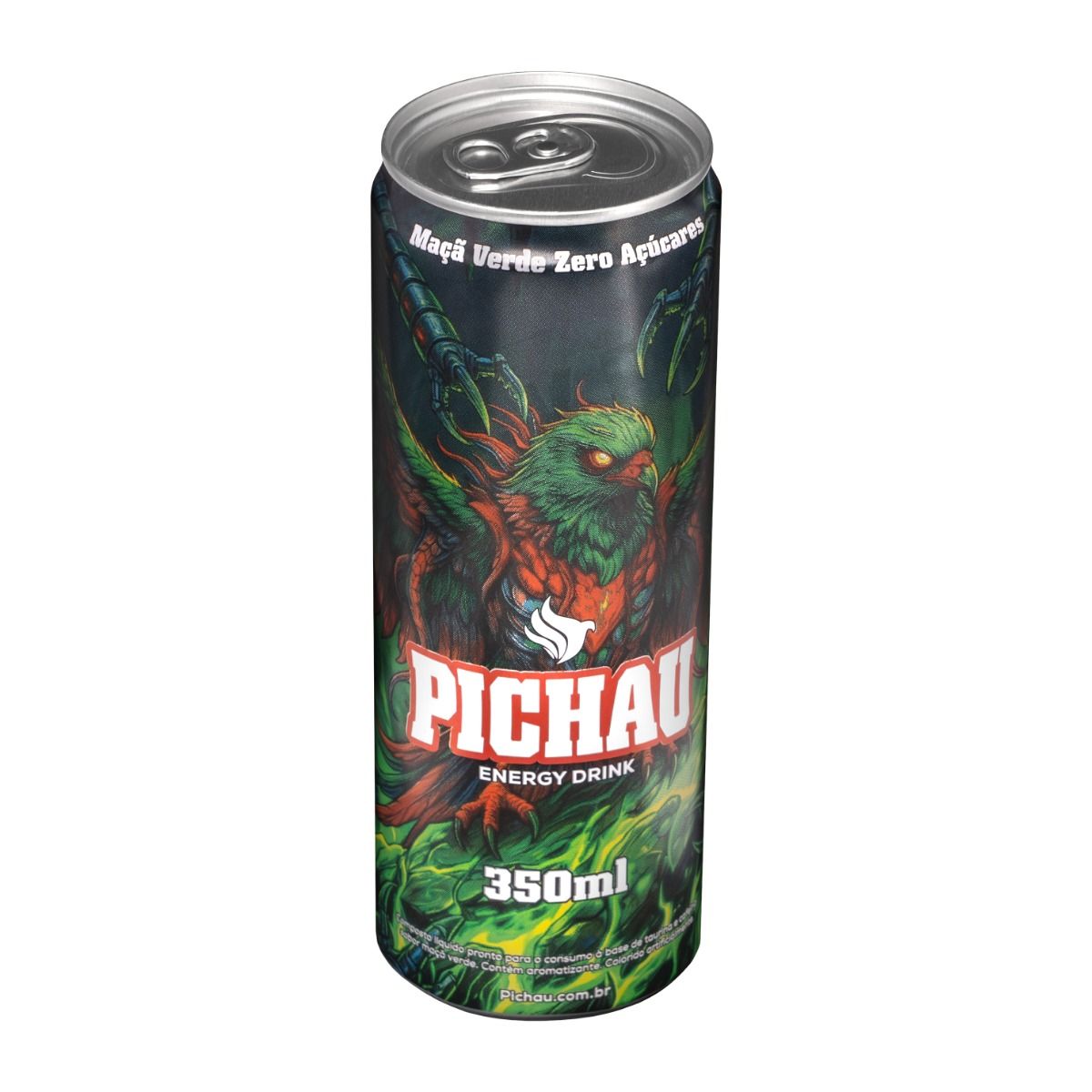 Pack Energetico Pichau Maca Verde Zero, 350ml, Com 3 unidades