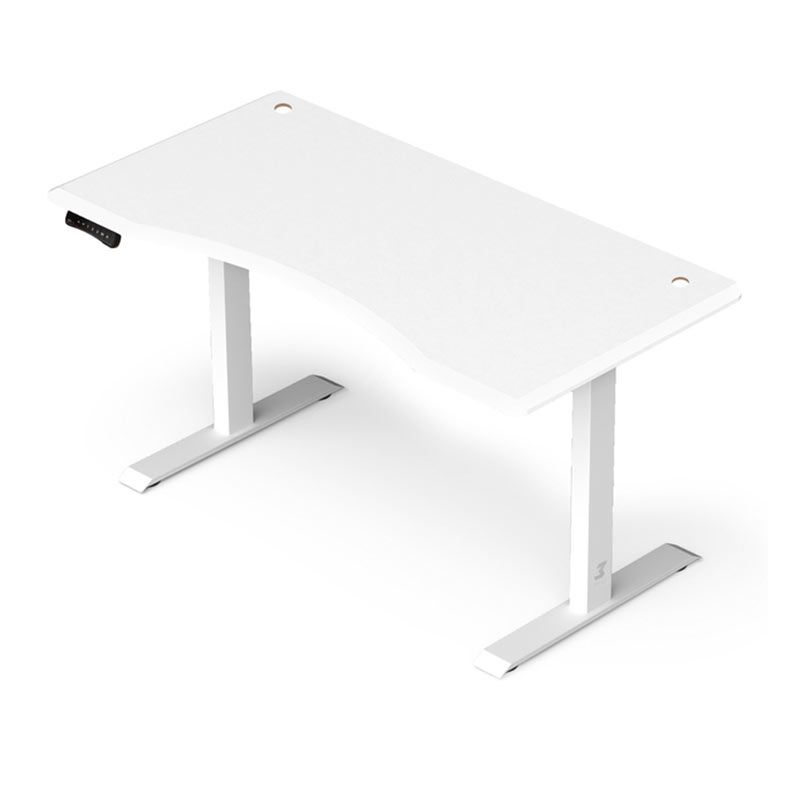 Mesa Gamer DT3 F40 PRO, Altura Ajustavel, Borda Curvada, Branca