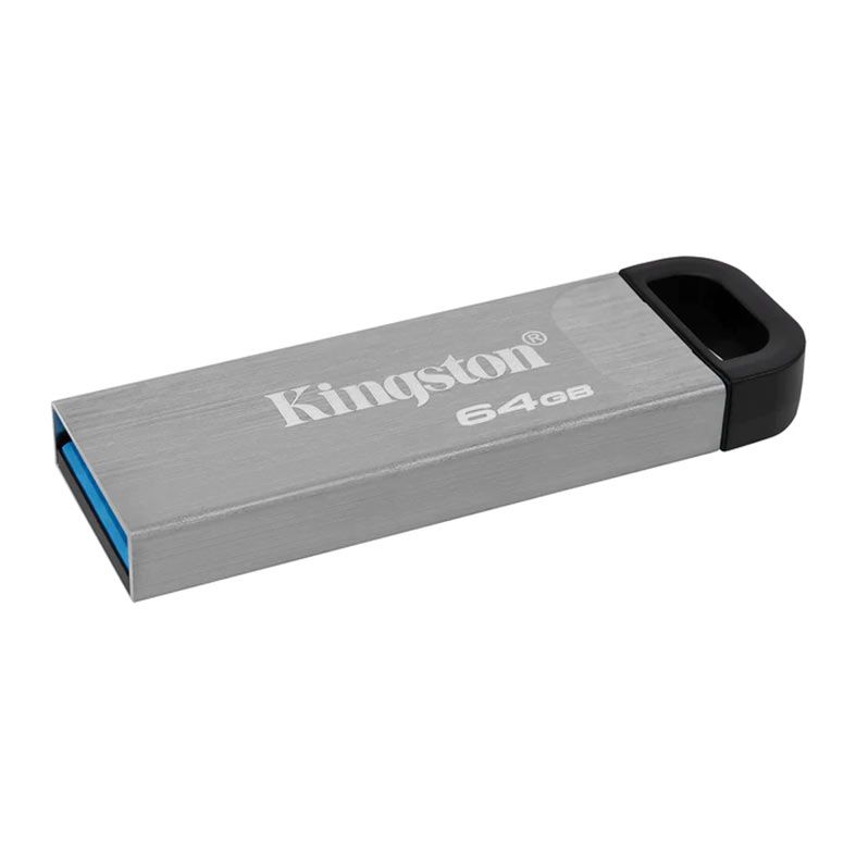 Pen Drive Kingston DataTraveler Kyson, 64GB, USB 3.2, Prata, DTKN-64GB