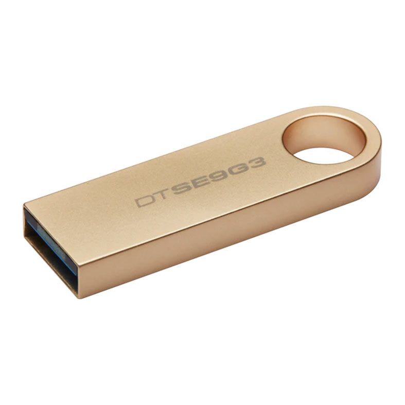 Pen Drive Kingston Datatraveler SE9 G3, 64GB, USB 3.2, Dourado, DTSE9G3-64GB