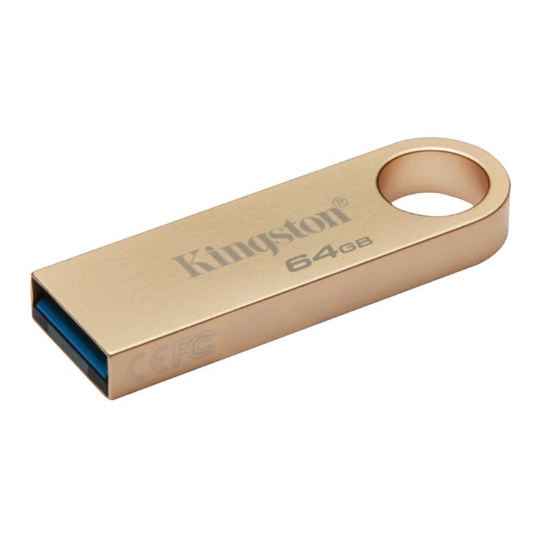 Pen Drive Kingston Datatraveler SE9 G3, 64GB, USB 3.2, Dourado, DTSE9G3-64GB