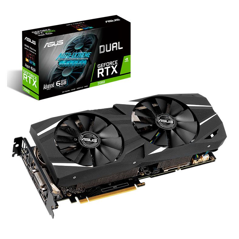 Placa de Video Asus GeForce RTX 2060 6GB GDDR6 DUAL Auto-Extreme 192-bit, DUAL-RTX2060-A6G