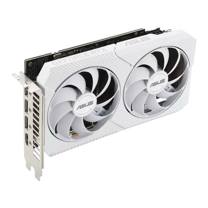 Placa de Video Asus GeForce RTX 3060 Dual White OC, 8GB, GDDR6, 128-bit, DUAL-RTX3060-O8G-WHITE
