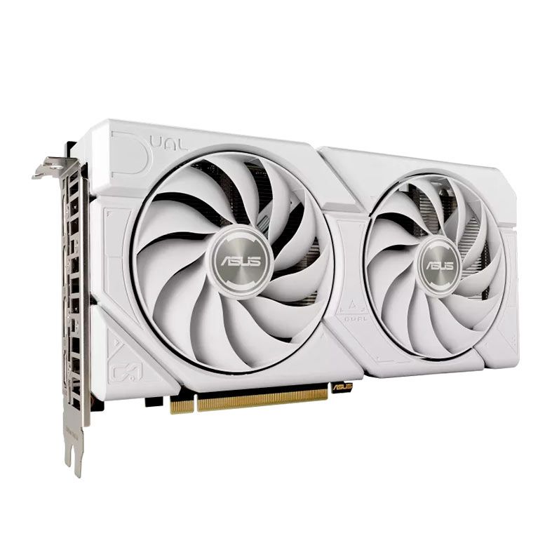 Placa de Video Asus GeForce RTX 4060 Dual EVO White OC Edition, 8GB, GDDR6, 128-bit, DUAL-RTX4060-O8G-EVO-WHITE