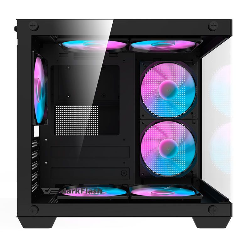 Gabinete Gamer Aigo Darkflash Durin D275M, Mid-Tower, Lateral de Vidro, Preto, DURIN-D275M-BK