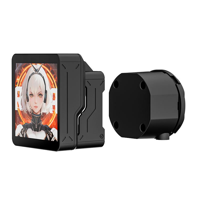 Water Cooler Aigo Darkflash DV360S, ARGB, Display IPS 3.95 Pol, 360mm, Preto, DV360S-MAX-BLACK