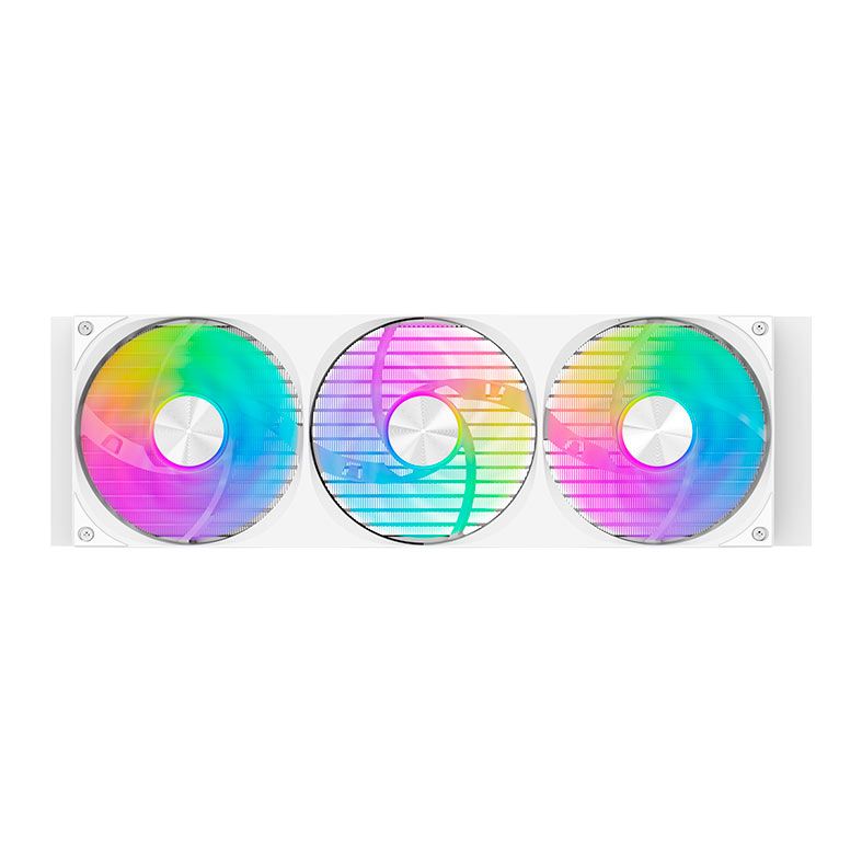 Water Cooler Aigo Darkflash DV360S, ARGB, Display IPS 3.95 Pol, 360mm, Branco, DV360S-MAX-WHITE