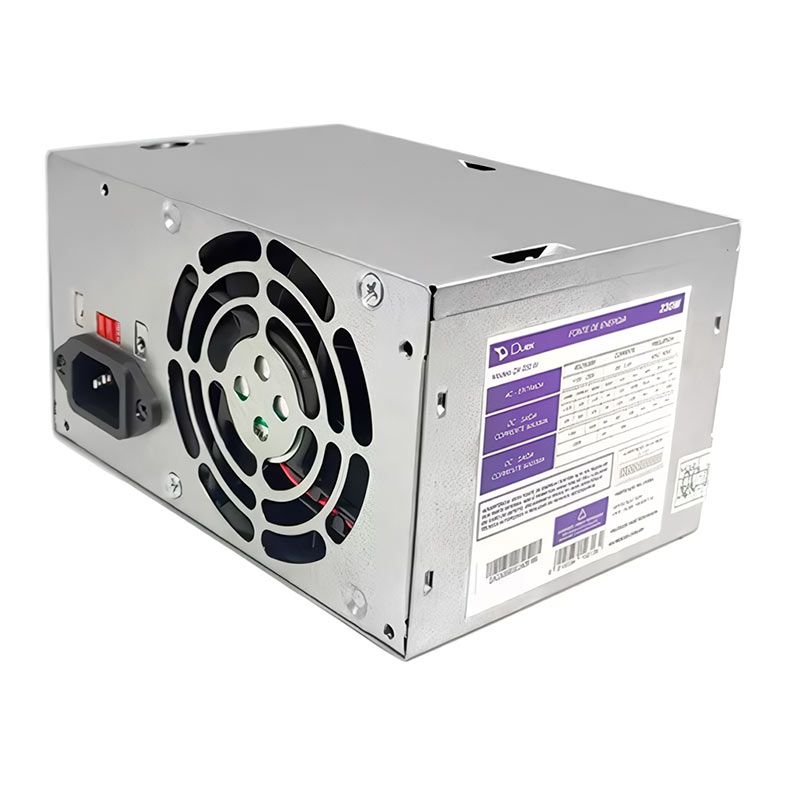 Fonte Duex DX 230W, Prata, DX-230SE
