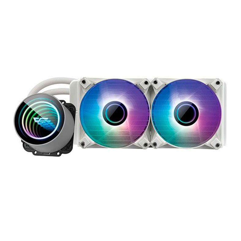 Water Cooler Aigo Darkflash Twister DX240 V2, ARGB, 240mm, Branco, DX240V2WH