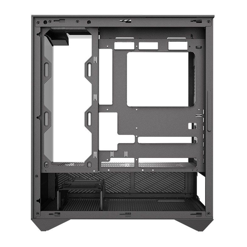 Gabinete Gamer Aigo Darkflash DY460, ARGB, Mid-Tower, Lateral de Vidro, Com 4 Fans, Preto, DY460-BK-4F