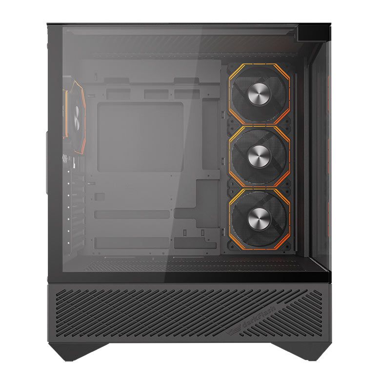 Gabinete Gamer Aigo Darkflash DY460, ARGB, Mid-Tower, Lateral de Vidro, Com 4 Fans, Preto, DY460-BK-4F