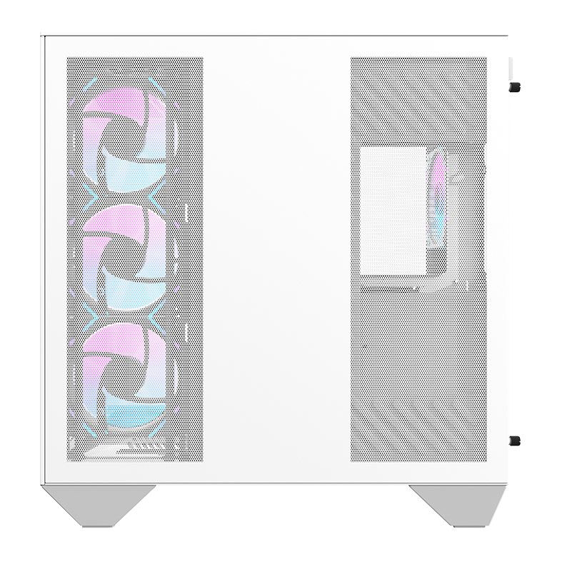 Gabinete Gamer Aigo Darkflash Arcee DY470 V2, ARGB, Full-Tower, Lateral de Vidro, Com 4 Fans, Branco, DC-DY470-W-ES1