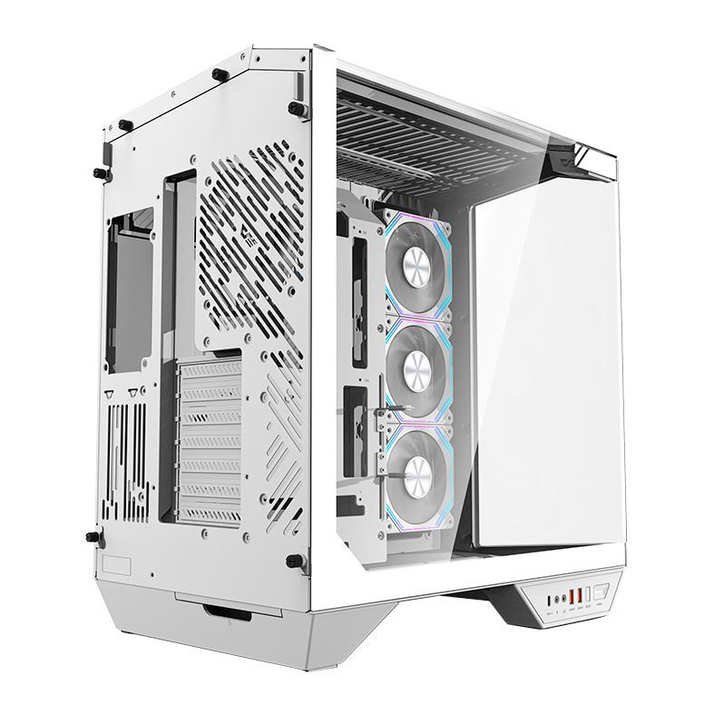 Gabinete Gamer Aigo Darkflash Arcee DY470, ARGB, Full-Tower, Lateral de Vidro, Com 4 Fans, Branco, DY470-WH-4F