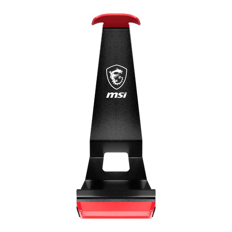 Suporte Para Headset MSI HS01, Preto e Vermelho, HS01-HEADSET-STAND