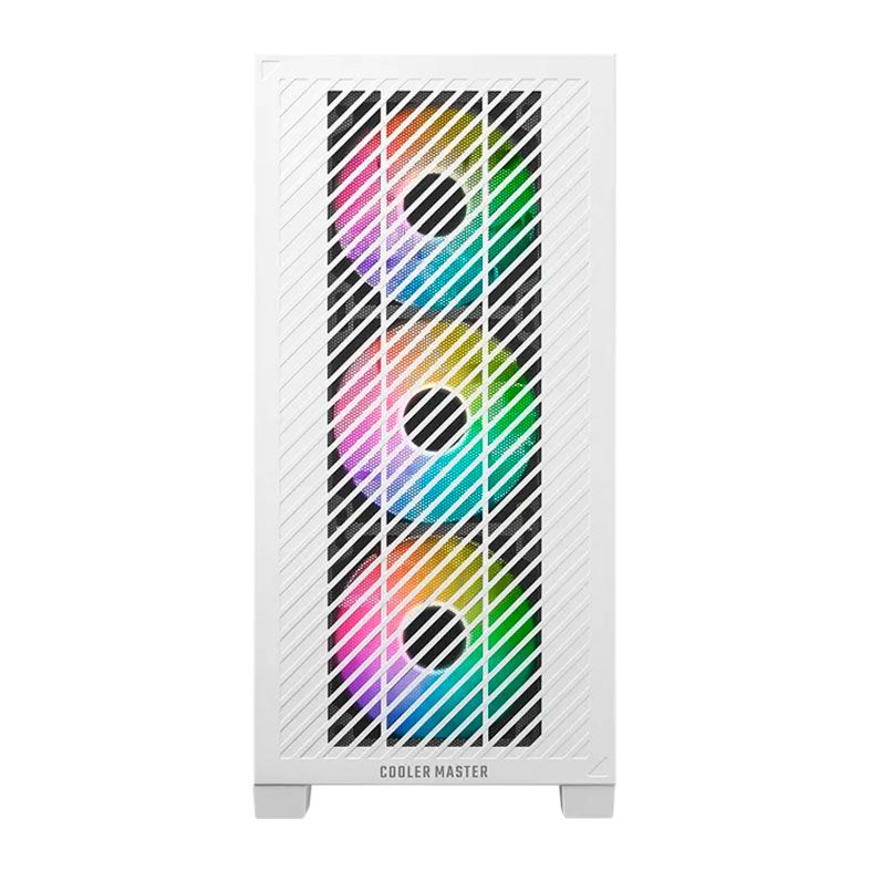 Gabinete Gamer Cooler Master Elite 301 White, Mini-Tower, Lateral de Vidro, Com 3 Fans, E301-WGNN-S00