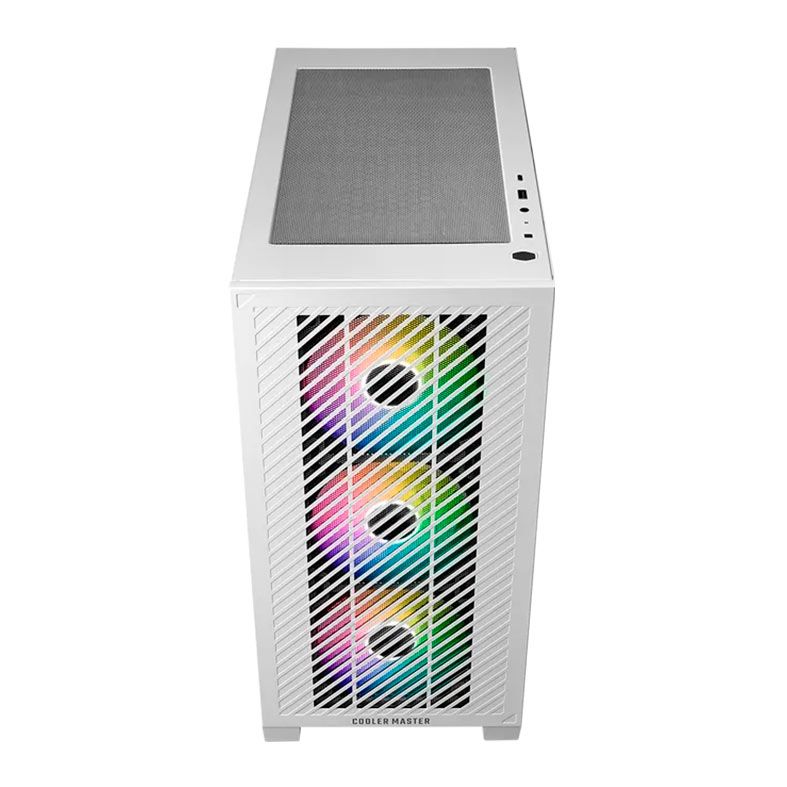 Gabinete Gamer Cooler Master Elite 301 White, Mini-Tower, Lateral de Vidro, Com 3 Fans, E301-WGNN-S00