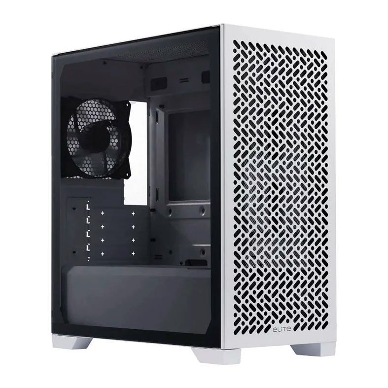 Gabinete Gamer Cooler Master Elite 302, Vidro Temperado, Mini Tower, M-ATX, Com 1 Fan, Branco, E302-WGNN-S00