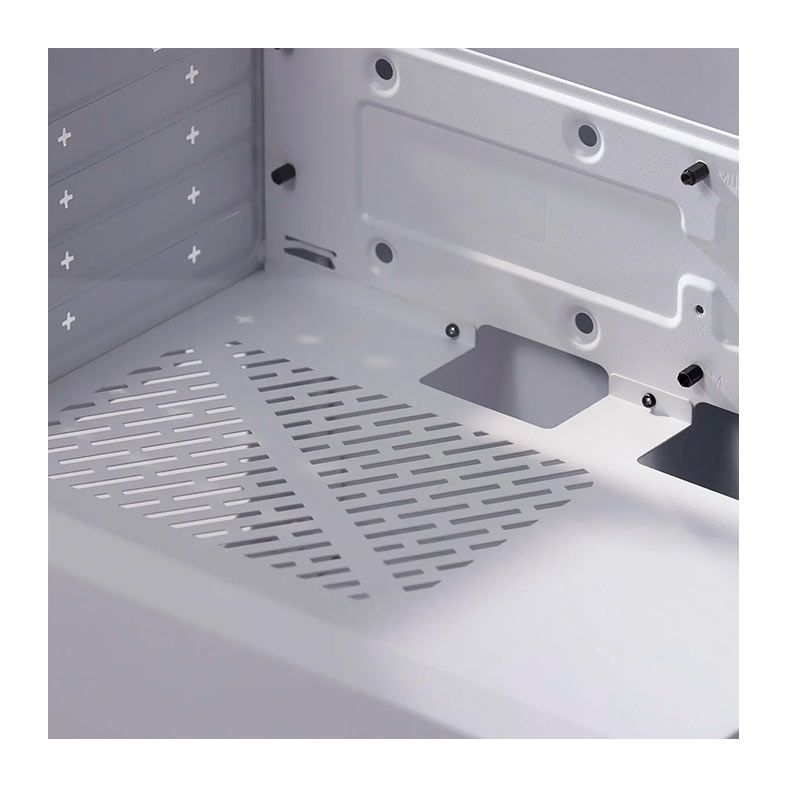 Gabinete Gamer Cooler Master Elite 302, ARGB, Vidro Temperado, Mini Tower, mATX, Com 3 Fans, Branco, E302-WGNN-SAZ