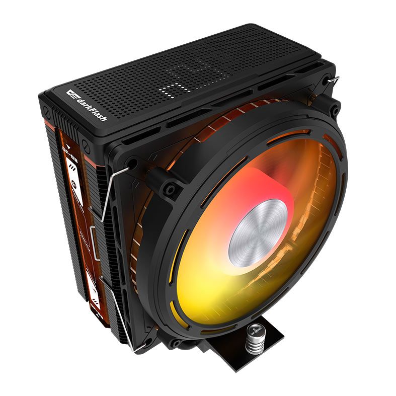 Cooler Para Processador Aigo DarkFlash E400, ARGB, 120mm, Preto, E400-BK