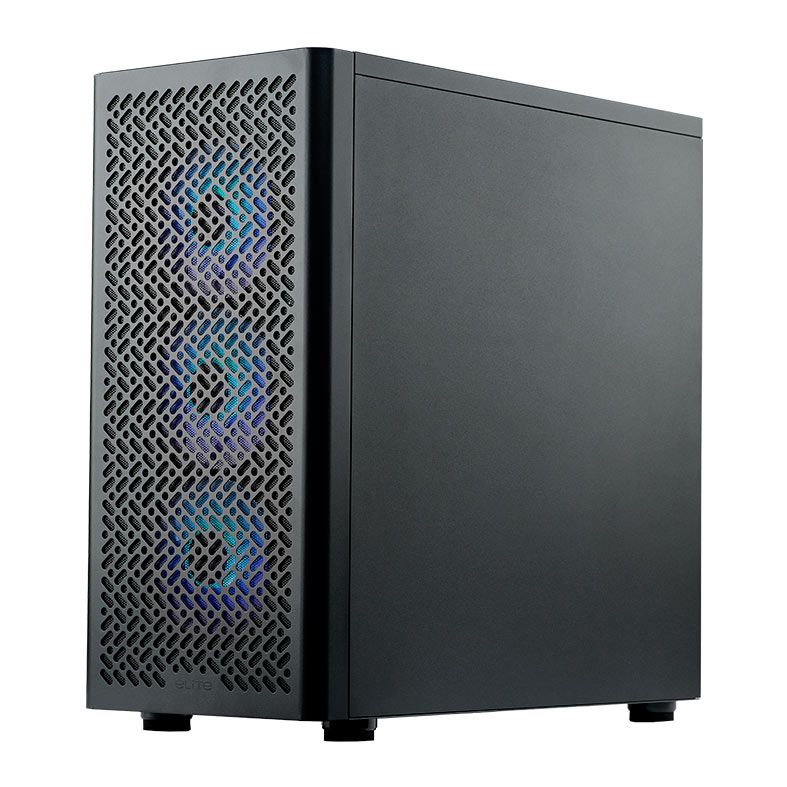 Gabinete Gamer Cooler Master Elite 502, ARGB, Mid-Tower, Com 3 Fans, Preto, E502-KGNN-S00
