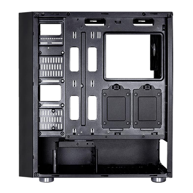 Gabinete AeroCool Quartz REVO RGB Mid Tower Lateral Vidro Temp Preto, EAN53097