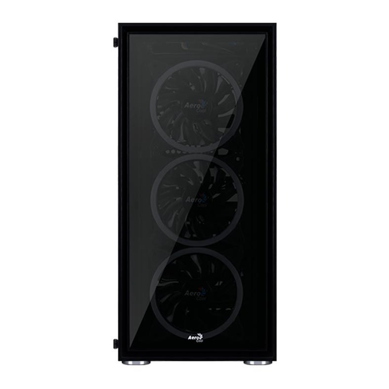 Gabinete AeroCool Quartz REVO RGB Mid Tower Lateral Vidro Temp Preto, EAN53097