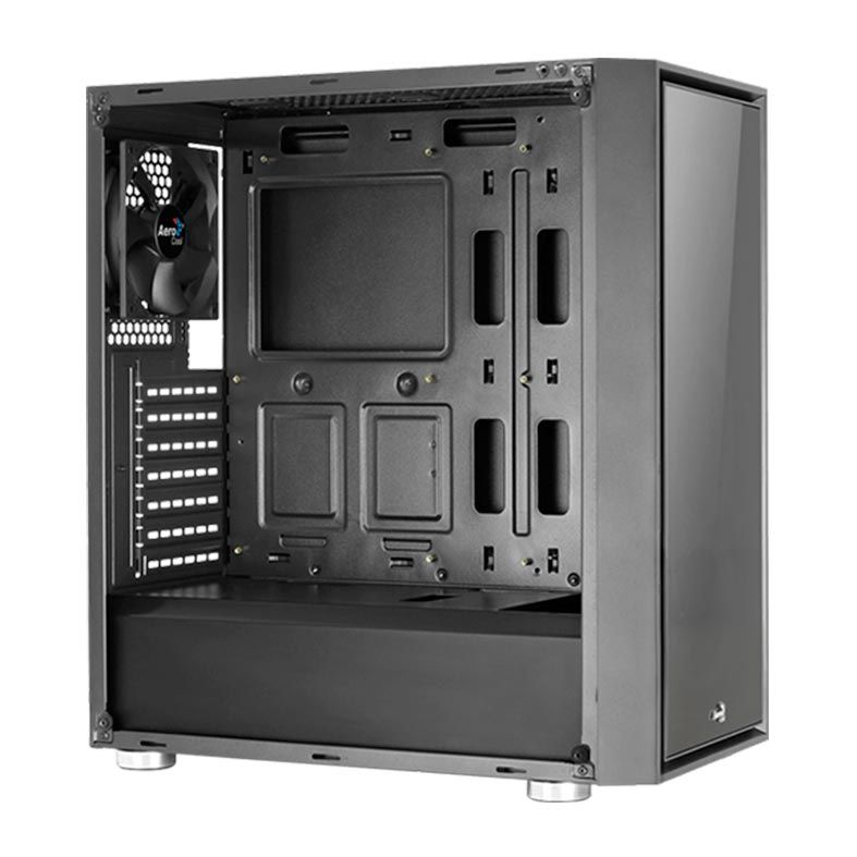 Gabinete AeroCool Quartz REVO RGB Mid Tower Lateral Vidro Temp Preto, EAN53097