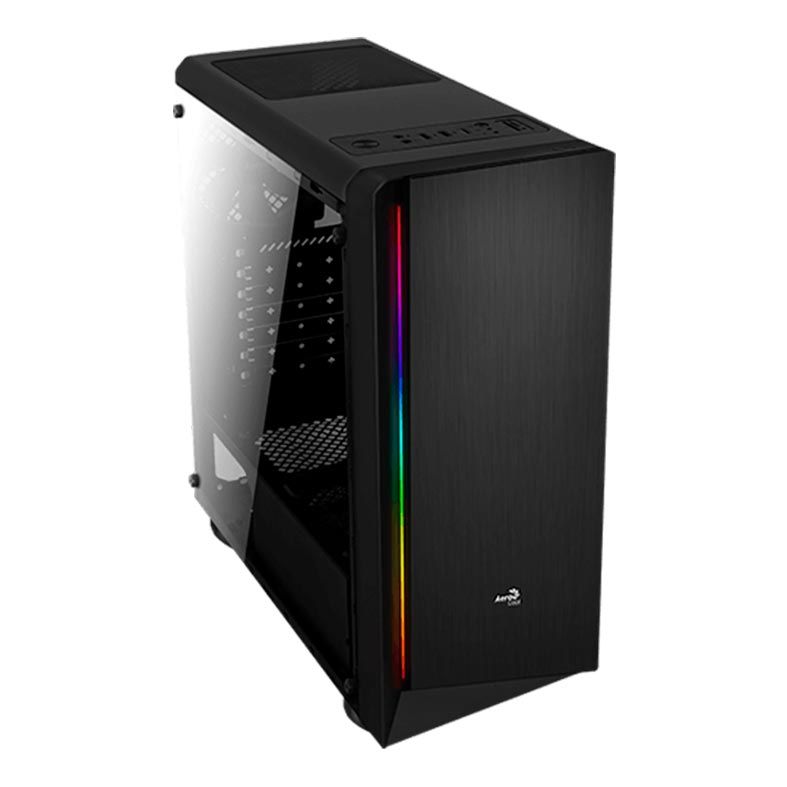 Gabinete AeroCool RIFT RGB Mid Tower Lateral Acrílico Preto, EAN53134