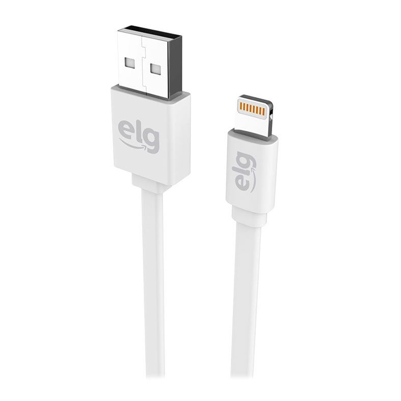 Cabo Lightning ELG EC810, 1.25m, Branco, EC810
