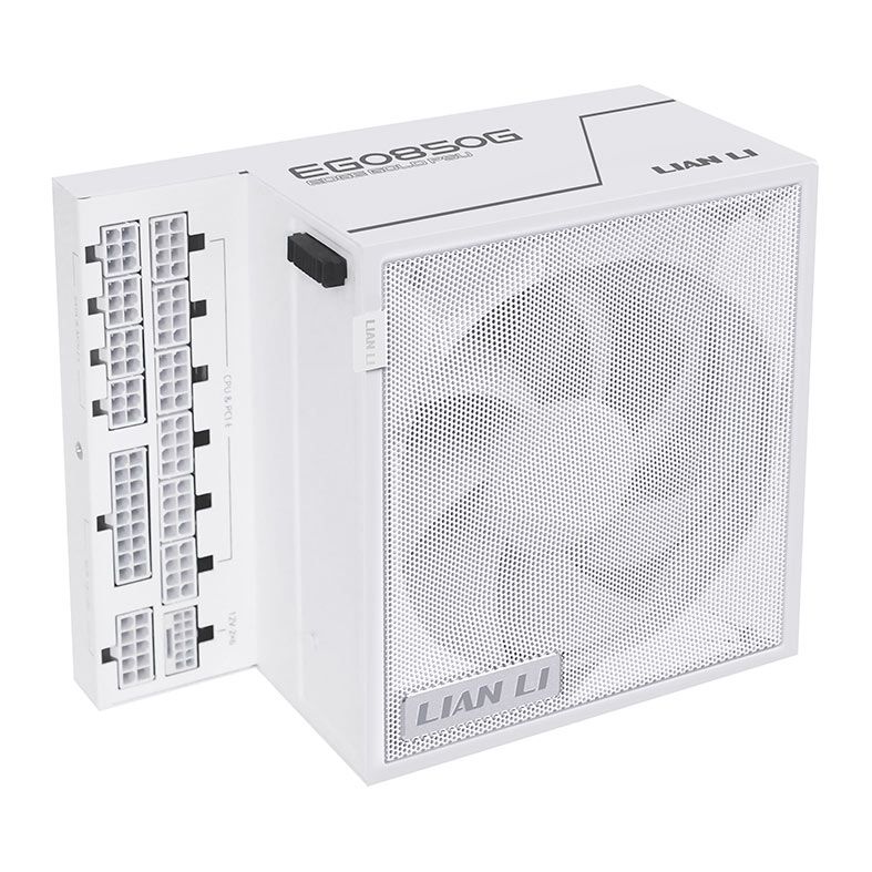 Fonte Lian Li EG0850G, 850W, Full Modular, 80 Plus Gold, Branco, EG0850G-WH