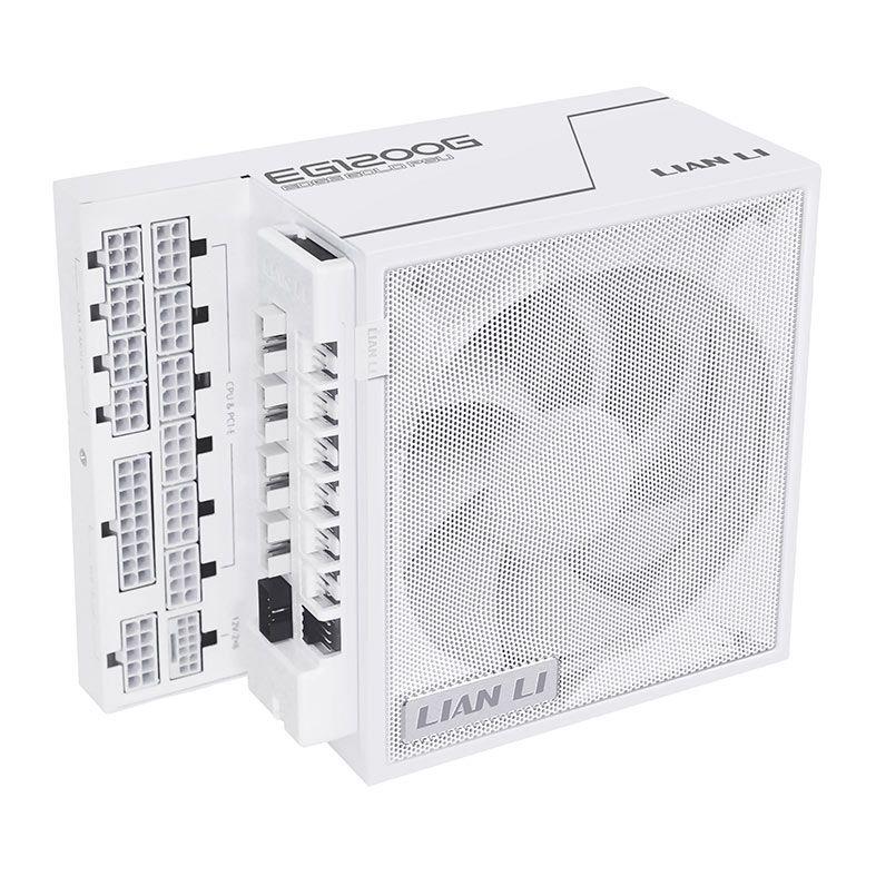 Fonte Lian Li EG1200G, 1200W, Full Modular, 80 Plus Gold, Branco, EG1200G-WH