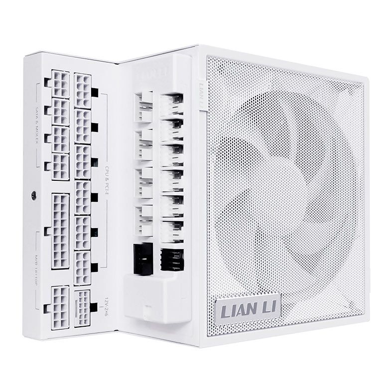 Fonte Lian Li EG1200G, 1200W, Full Modular, 80 Plus Gold, Branco, EG1200G-WH