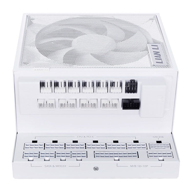 Fonte Lian Li EG1200G, 1200W, Full Modular, 80 Plus Gold, Branco, EG1200G-WH